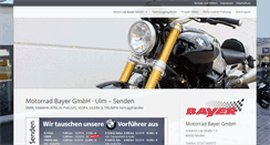 Desktop Screenshot of motorrad-bayer-gmbh.de