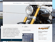 Tablet Screenshot of motorrad-bayer-gmbh.de